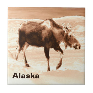 Milchschokolade Elch Fliese