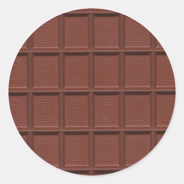 Milchschokolade Runder Aufkleber (Vorderseite)