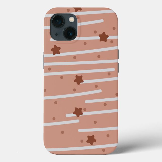 Milchschokolade-US Flagge-Muster Case-Mate iPhone Hülle (Rückseite)