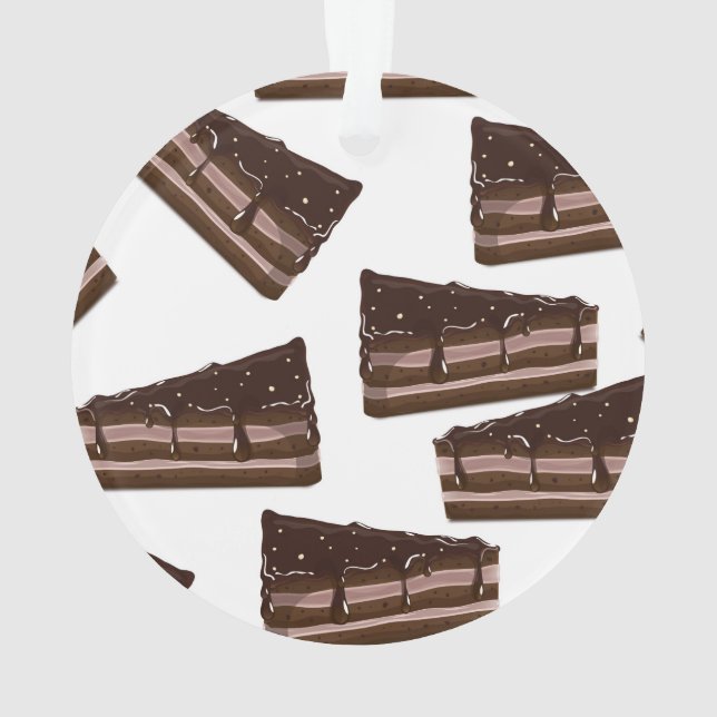 Milchschokoladenkuchen. Ornament (Rückseite)