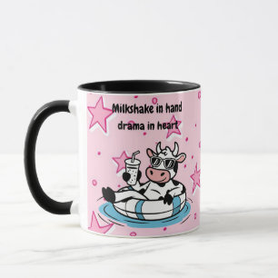 Milchshake in der Hand, Drama im Herzen Lustige Tasse