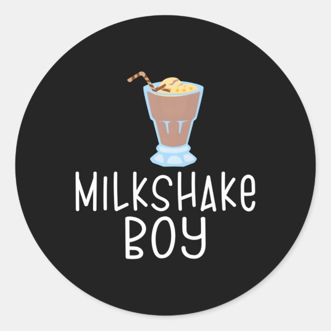 Milchshake Milkshake Runder Aufkleber (Vorderseite)