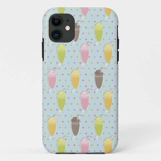 Milchshake-Muster Case-Mate iPhone Hülle (Rückseite)