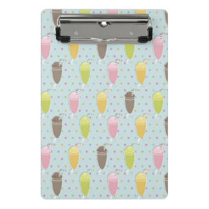 Milchshake-Muster Mini Klemmbrett