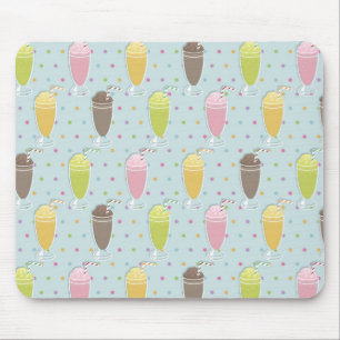 Milchshake-Muster Mousepad