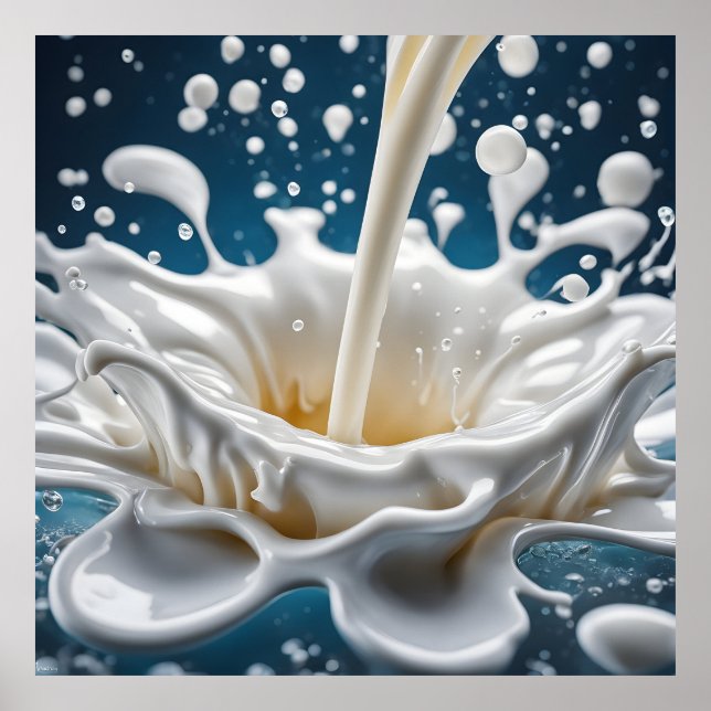 Milchspritze Poster (Vorne)