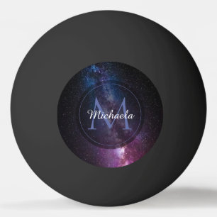 Milchstrahlenfarben, personalisierbar, monogramm tischtennisball