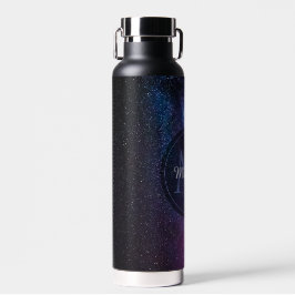 Milchstrahlenfarben, personalisierbar, monogramm trinkflasche