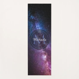 Milchstrahlenfarben, personalisierbar, monogramm yogamatte