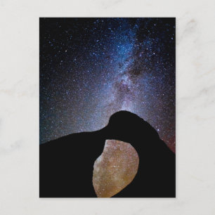 Milchstraße bei Nacht, Kalifornien Postkarte
