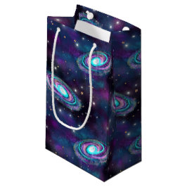 Milchstraße | Cosmic Blue Lila Pink Glow Kleine Geschenktüte