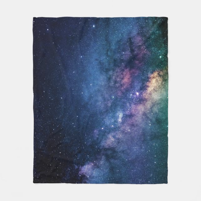Milchstraße-Galaxie Fleecedecke (Vorderseite)