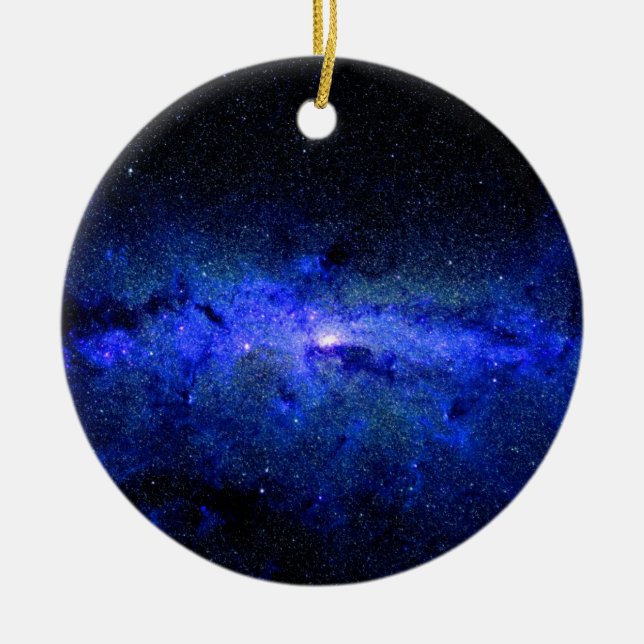 Milchstraße-Galaxie-Raum-Foto Keramik Ornament (Vorne)