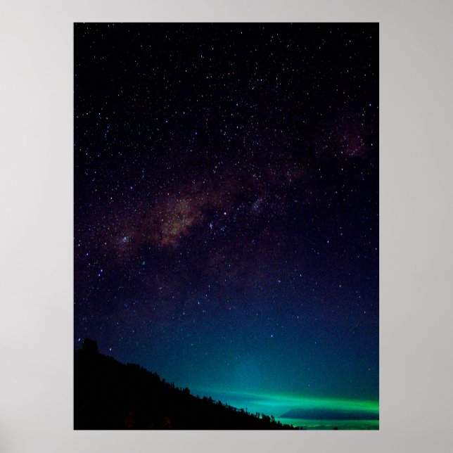 Milchstraße Galaxy Starry Night Sky Celestial Poster (Vorne)