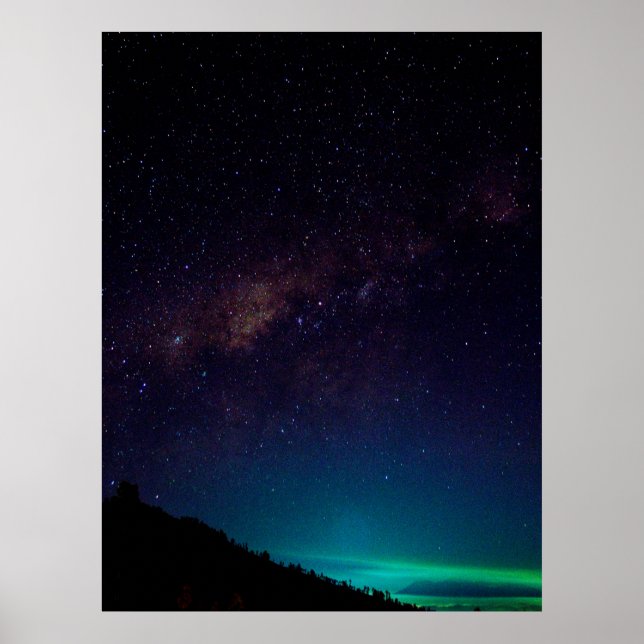 Milchstraße Galaxy Starry Night Sky Celestial Poster (Vorne)
