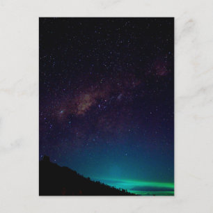 Milchstraße Galaxy Starry Night Sky Celestial Postkarte