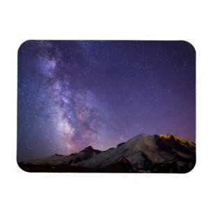 Milchstraße & Mt. Rainier Bundesstaat Washington Magnet