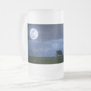 Milchstrasse Rinder Moonlight Mattiert Glass Beer  Mattglas Bierglas