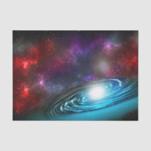 Milchstraße Starfield mit mehrfarbiger kosmischer Seidenpapier