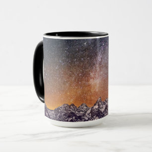 Milchstraße über Grand Teton Tasse