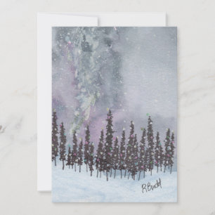Milchstraßen-Weihnachts-Flatcard Feiertagskarte