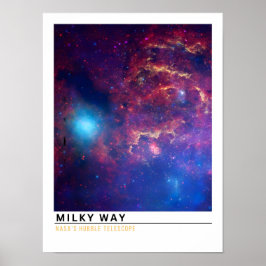 Milchstraßen Weltraum Bildung Poster
