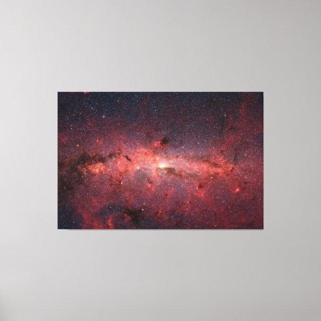 Milchstraßengalaktikzentrum, Sterne, Wolken, Clust Leinwanddruck (Vorderseite)