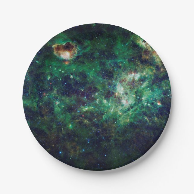 Milchstraßengalaxie Kosmischer Raum Pappteller (Vorderseite)