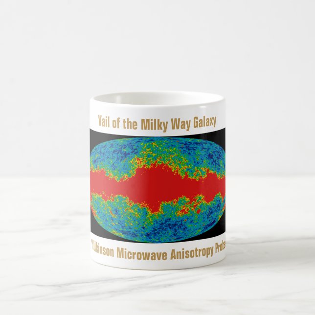 Milchstraßenschleier über WMAP Universum Kaffeetasse (Mittel)