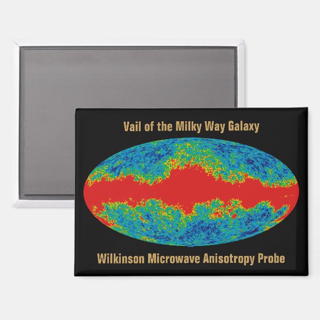 Milchstraßenschleier über WMAP Universum Magnet (Vorderseite/Rückseite)