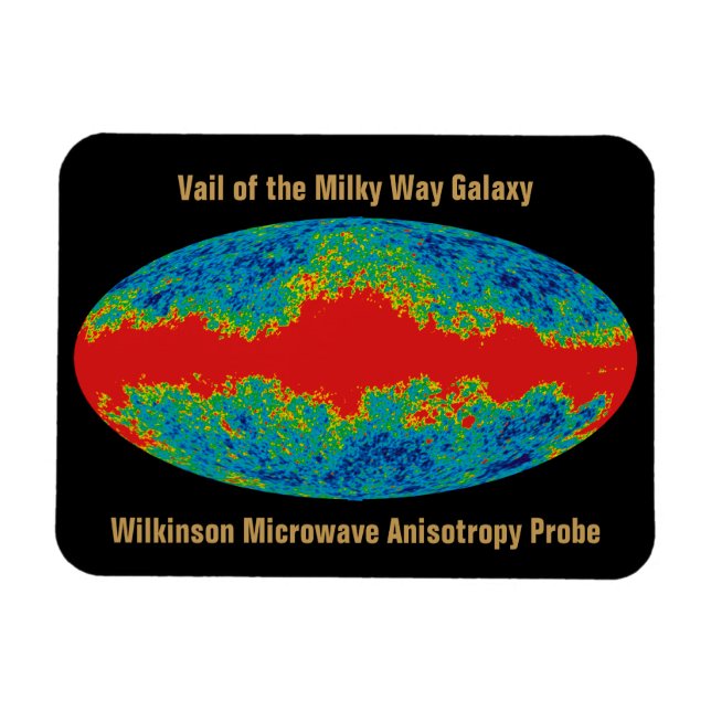 Milchstraßenschleier über WMAP Universum Magnet (Horizontal)