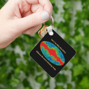 Milchstraßenschleier über WMAP Universum Schlüsselanhänger
