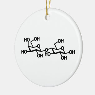 Milchstruktur von Lactose Keramik Ornament