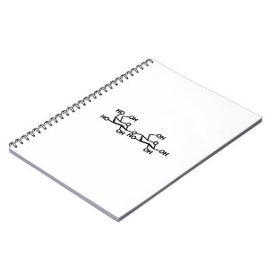 Milchstruktur von Lactose Notizblock