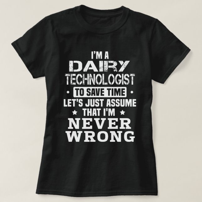 Milchtechniker T-Shirt (Design vorne)