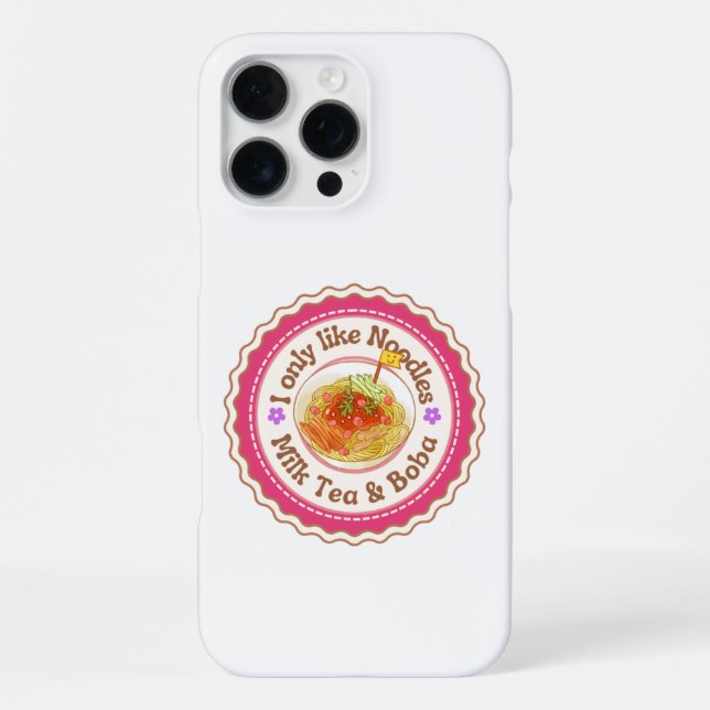 Milchtee und Boba iPhone 16 Pro Max Hülle (Rückseite)