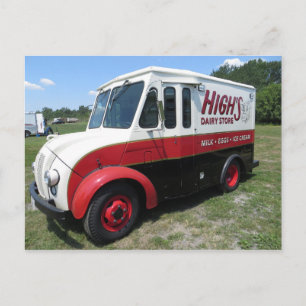 Milchwagen Postkarte