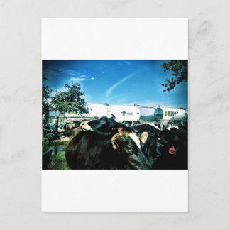 Milchwagen Postkarte