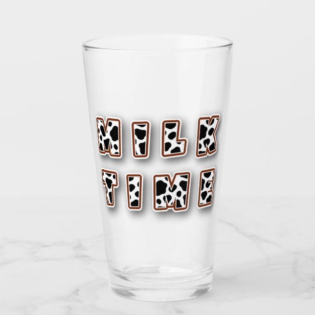 Milchzeitkuhmuster Glas (Vorderseite)