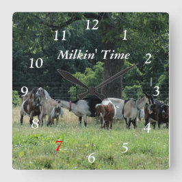 Milchziegen Uhr - Größe anpassen