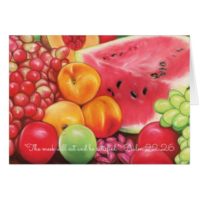 Mild essen Sie u. seien Sie Satisfied~Scripture~ (Vorderseite (Horizontal))