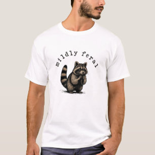 Mild feral Vintage-Waschbär-Illustrationsgeschenk T-Shirt