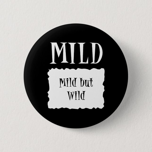 Mild - Hot Packet Halloween Taco Kostüm Button (Vorderseite)