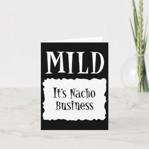 Mild - Hot Packet Halloween Taco Kostüm Karte