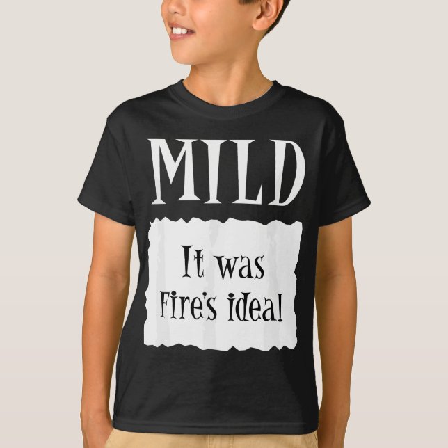 MILD - Hot Packet Halloween Taco-Kostüm T-Shirt (Vorderseite)
