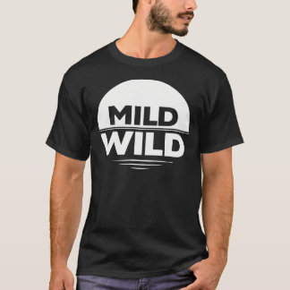 Mild Wild Mond Moderne Minimale Furry Otherkin T-Shirt