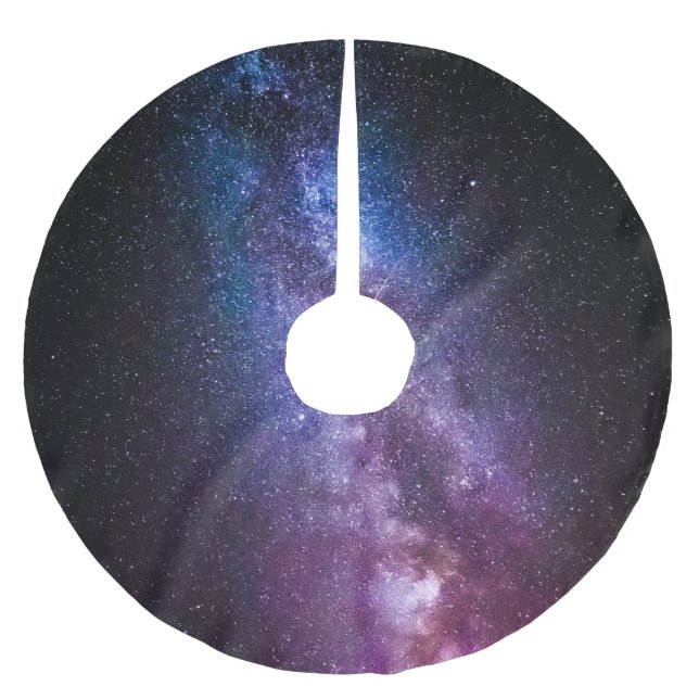 Milde, helle Farben Polyester Weihnachtsbaumdecke (Vorderseite)