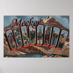 Milder, Colorado - große Buchstabe-Szenen Poster