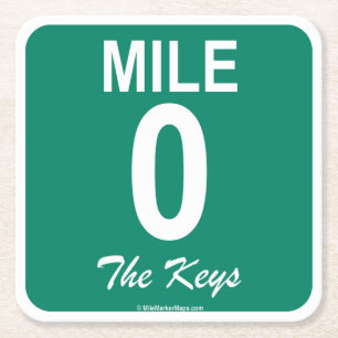 Mile Marker 0 Untersetzer für Rum Runners & Mojit
