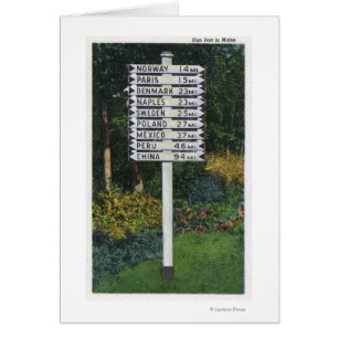 Mile Marker Sign Post